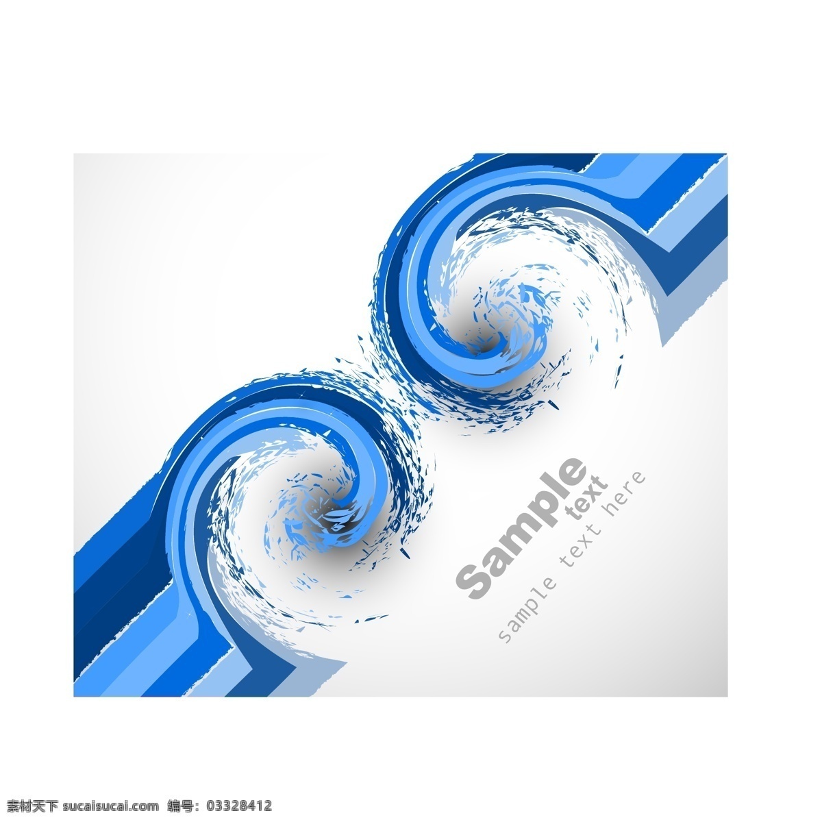 蓝色 抽象 背景 波浪 创意 科技 矢量图 其他矢量图