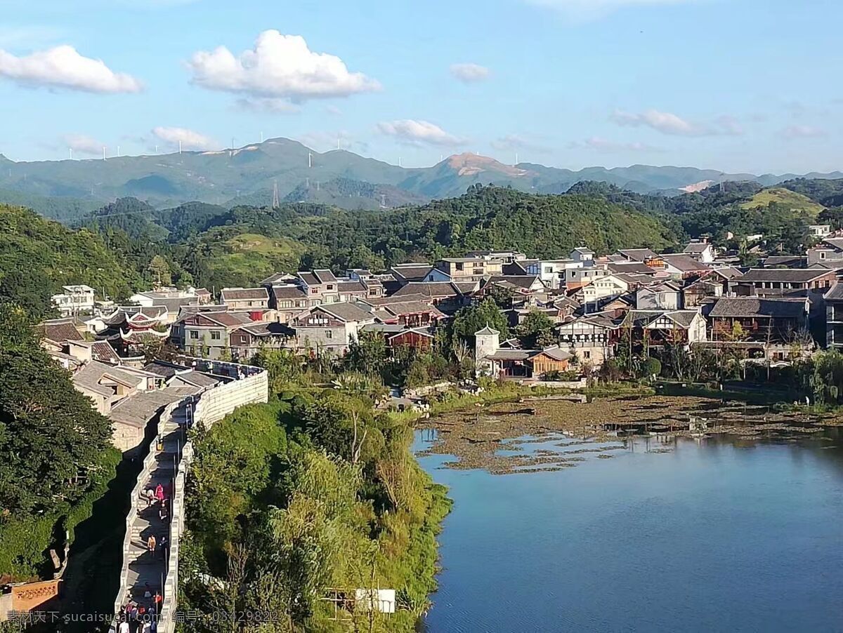 贵州风景 古镇 风景 旅游 湖水 古桥 天空 有山 有水 有风景 贵州 青山 绿树 旅游摄影 国内旅游