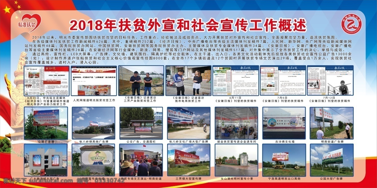 扶贫展板 扶贫 展板 精准 外宣 社会 工作 概述 图解 展板模板