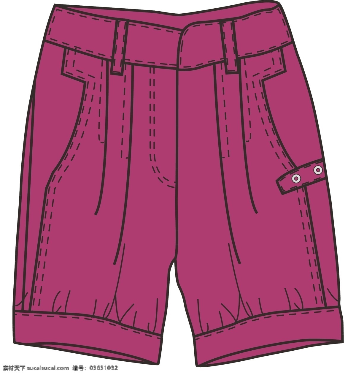 女童 裤子 版 型 短裤 服装设计 女童裤子版型 设计版型 矢量 其他服装素材