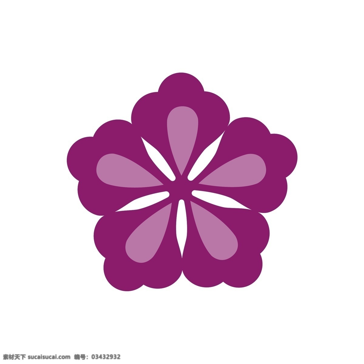 几何 花 形 矢量 元素 紫色 花纹设计 装饰花纹 矢量花纹 ai素材