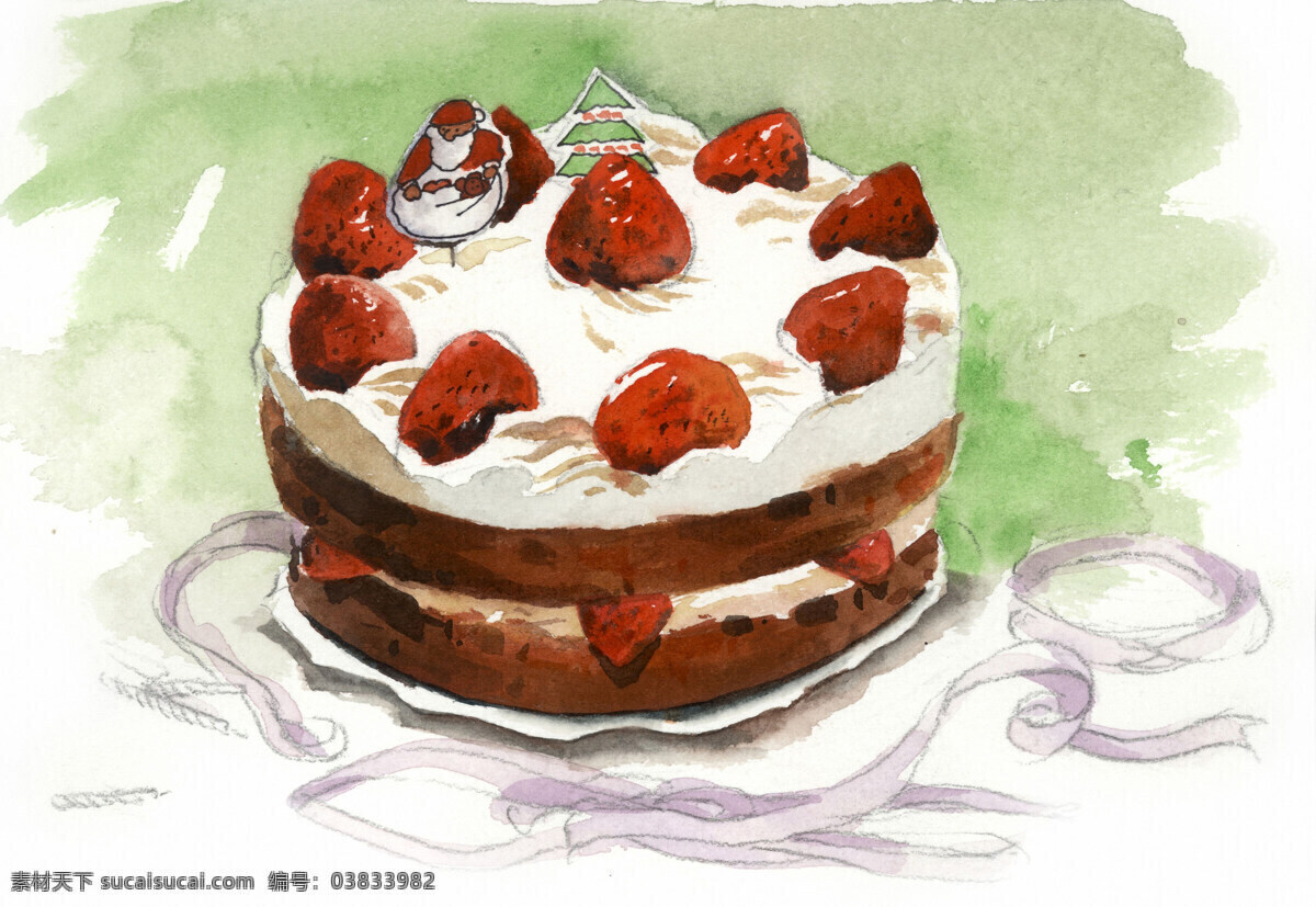 水彩静物 水彩画 书画美术 设计素材 水彩画篇 白色