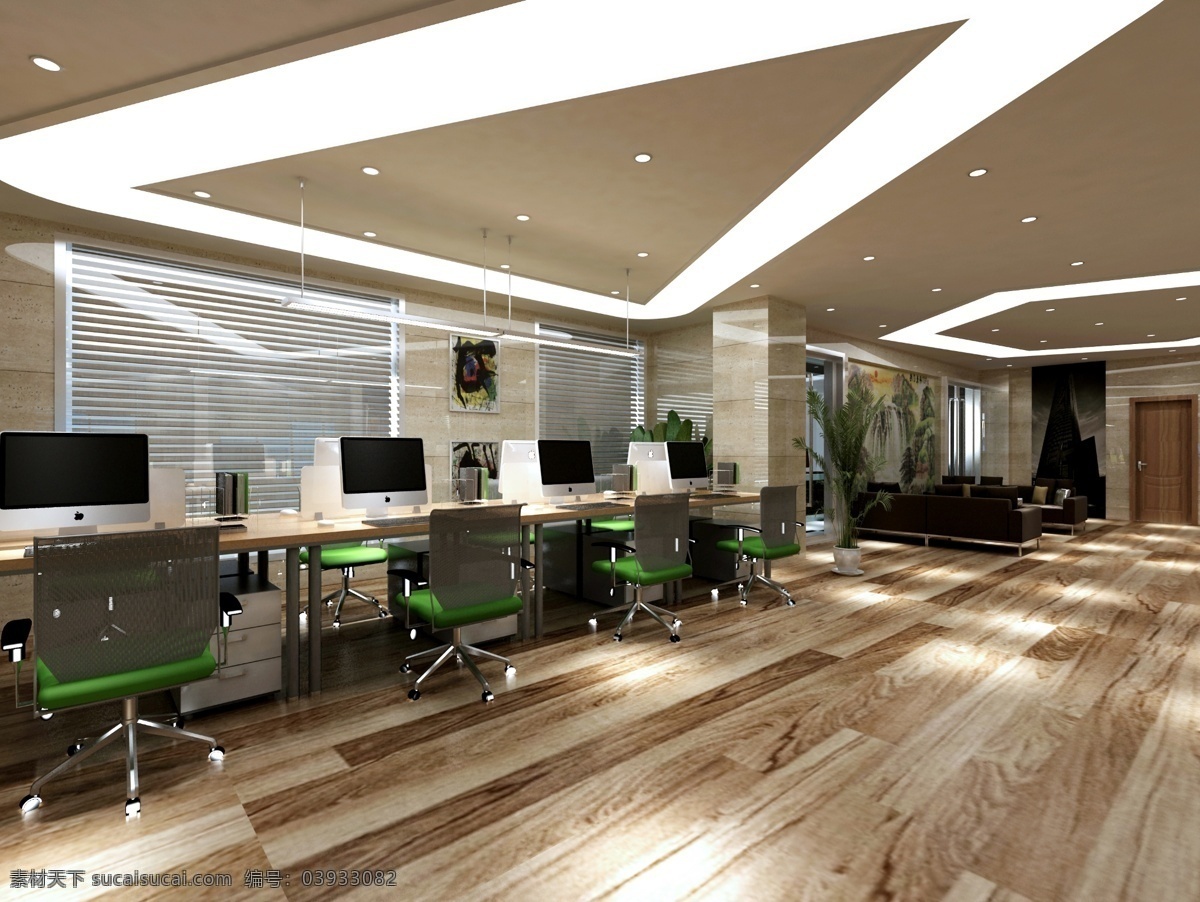 办公室效果图 室内 室内设计 效果图 高清 办公室 网吧 网咖 环境设计