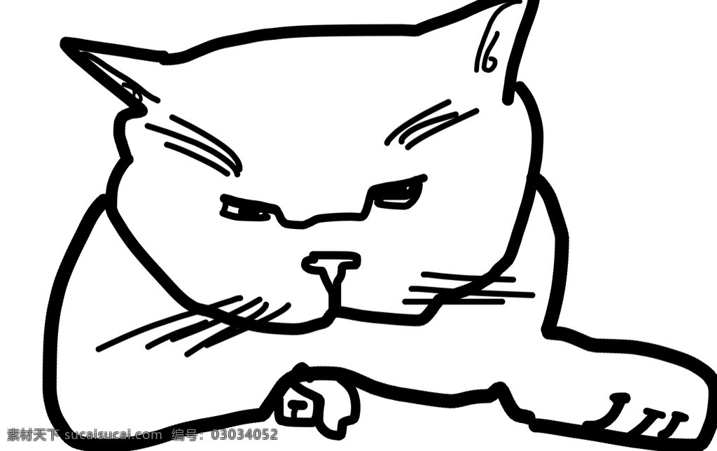 儿童漫画 线条 水墨画 黑白画图片 黑白画 儿童 画画艺术 艺术 漫画 装饰图案 图案 插画 儿童艺术 动物 猫咪 猫猫 宠物 简约画 动漫动画 动漫人物