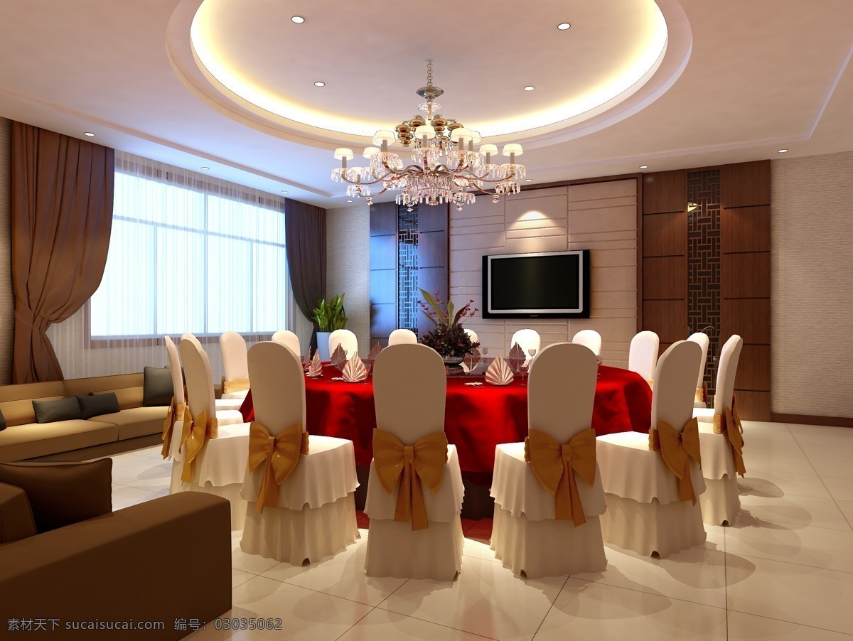 酒店餐厅 大厅 桌椅 酒店 餐厅 效果图 环境设计 室内设计