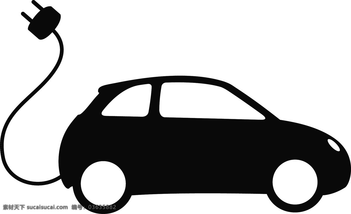 汽车图标 手绘 交通工具 节能 能源汽车 矢量 标志 汽车 logo logo设计