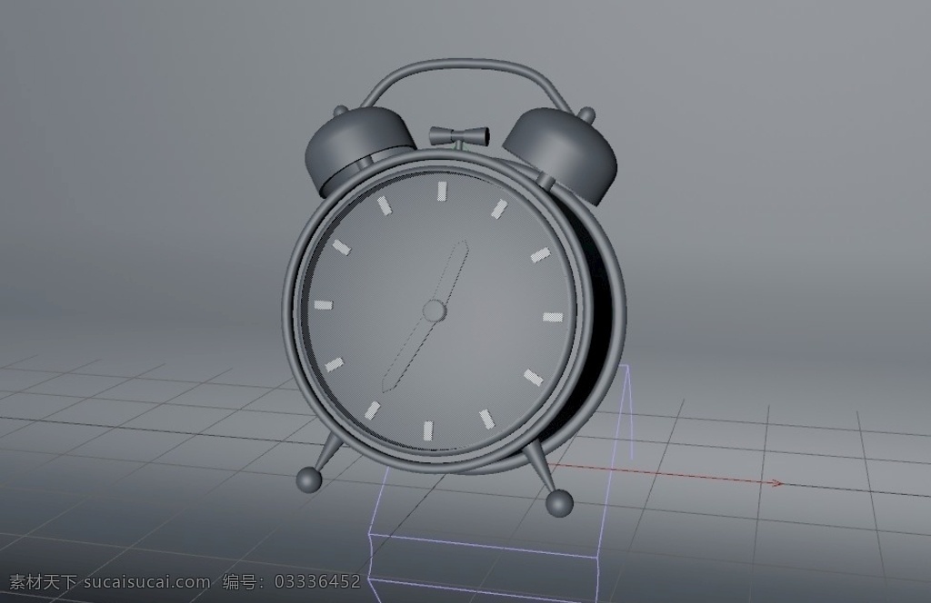 c4d 闹钟 模型 立体 室内模型 c4d格式 3d设计