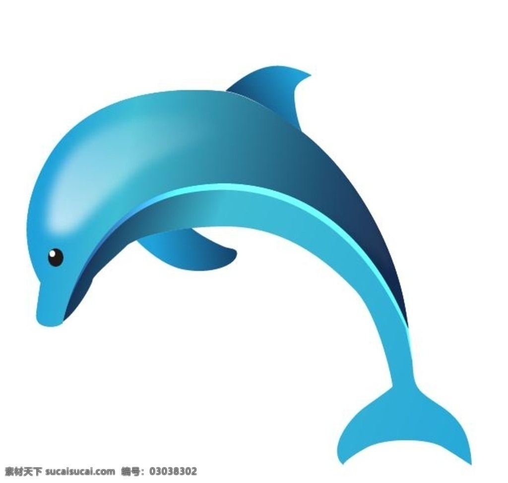 可爱的小海豚 矢量图 小海豚 海豚图标 ai图标 logo设计 pdf