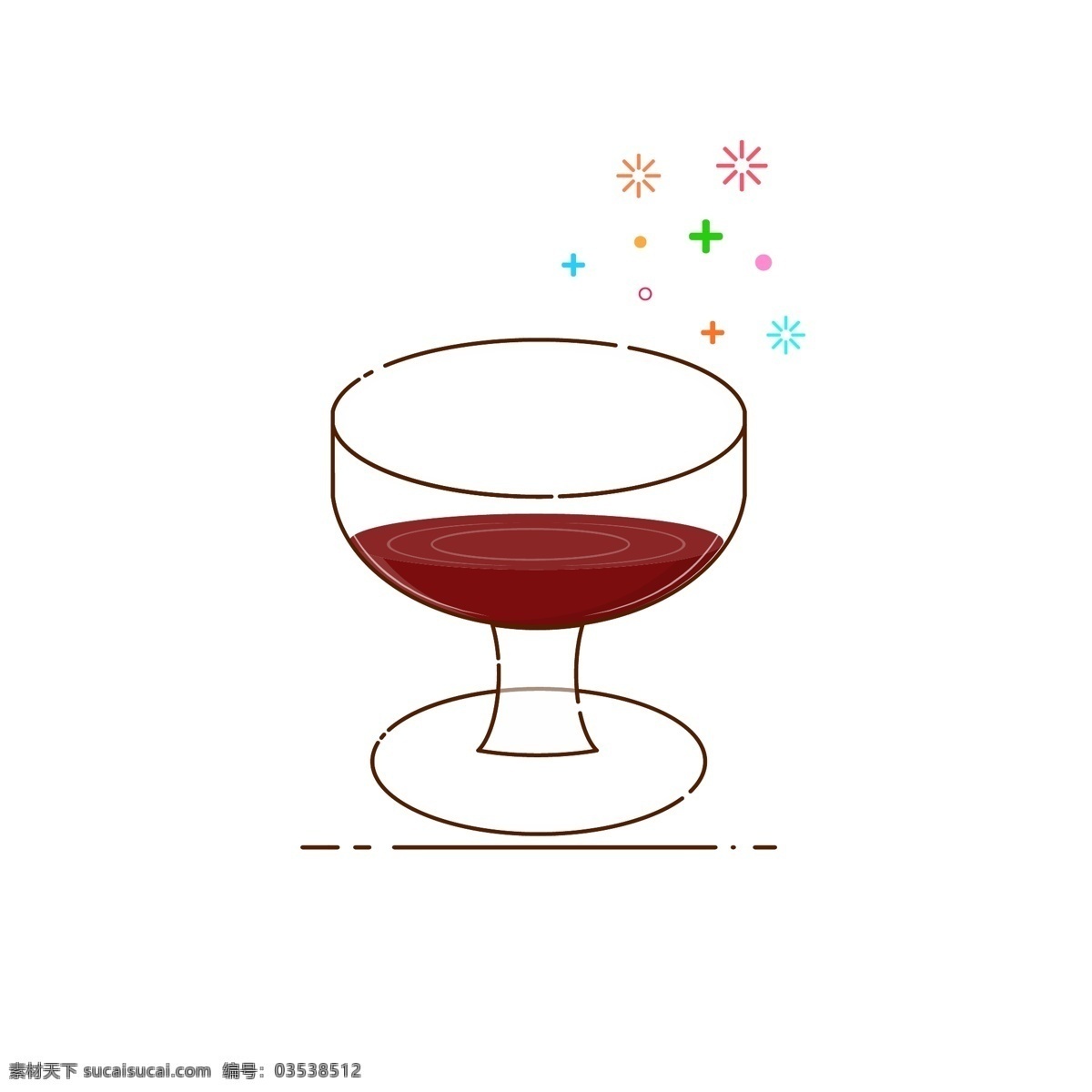 手绘 矢量 mbe 红酒 手绘矢量 玻璃杯 杯子 酒 高脚杯 可爱 小清新 优雅