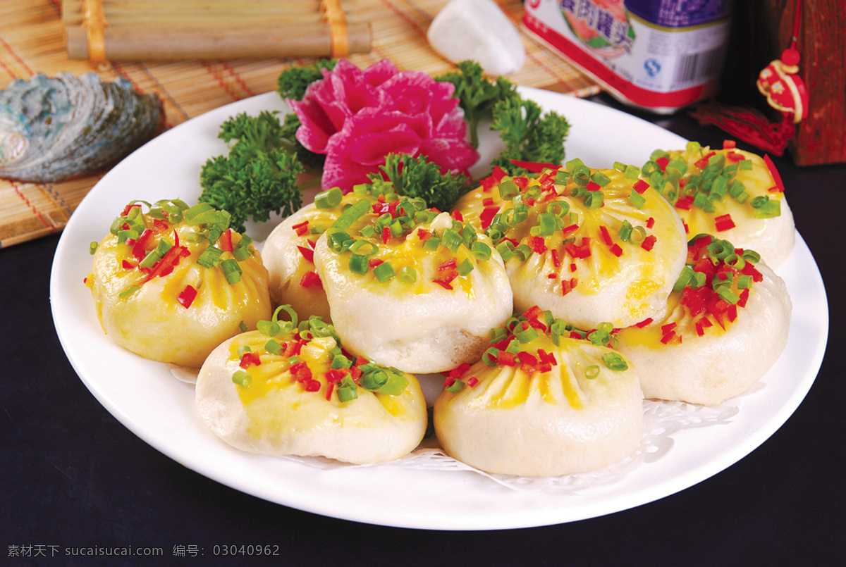 生煎包子 美食 传统美食 餐饮美食 高清菜谱用图