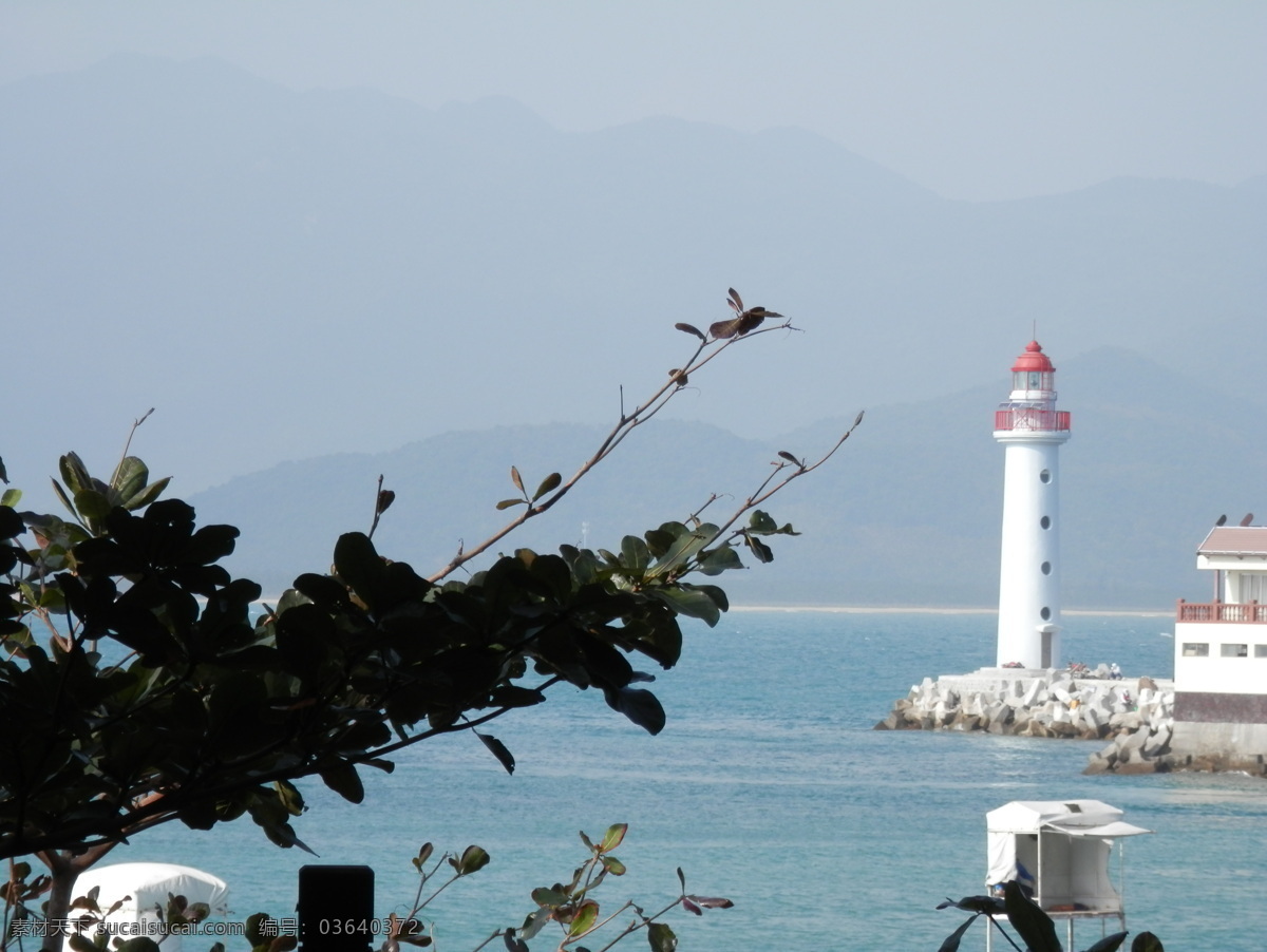 灯塔 海岸 海边 海景 海南 礁石 椰树 海风 岸边 镜头下的大海 自然风景 自然景观 风景 生活 旅游餐饮