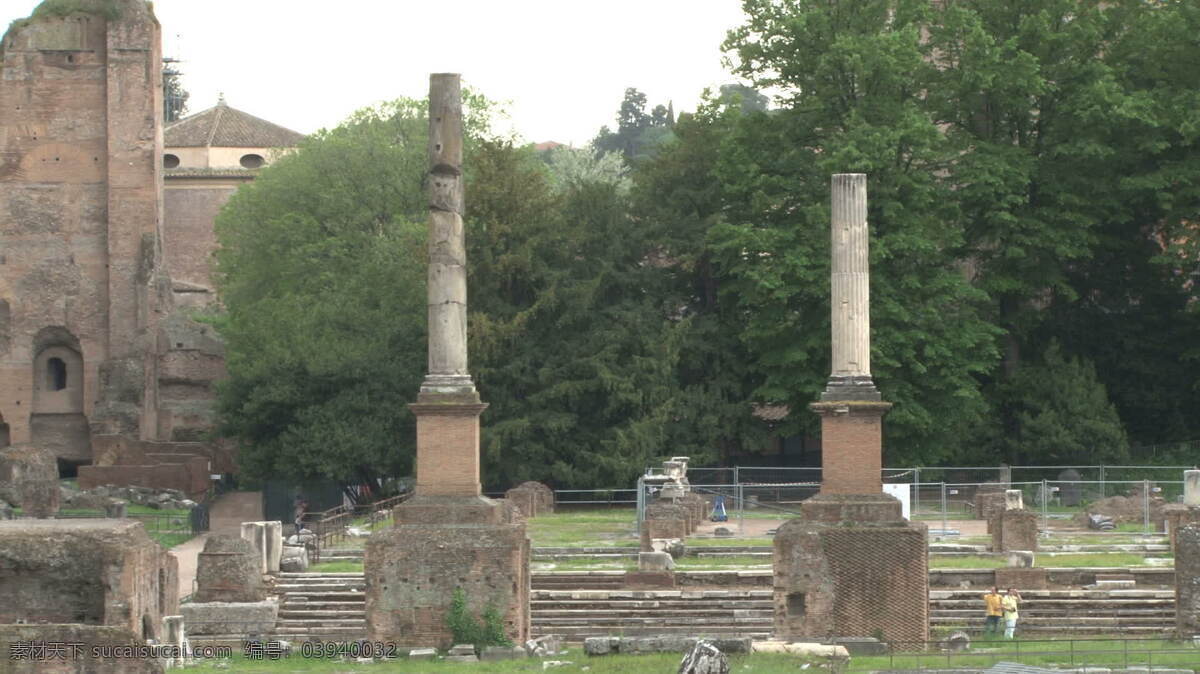 雨 中 股票 视频 古罗马 遗迹 罗马 视频免费下载 意大利 古罗马废墟 其他视频