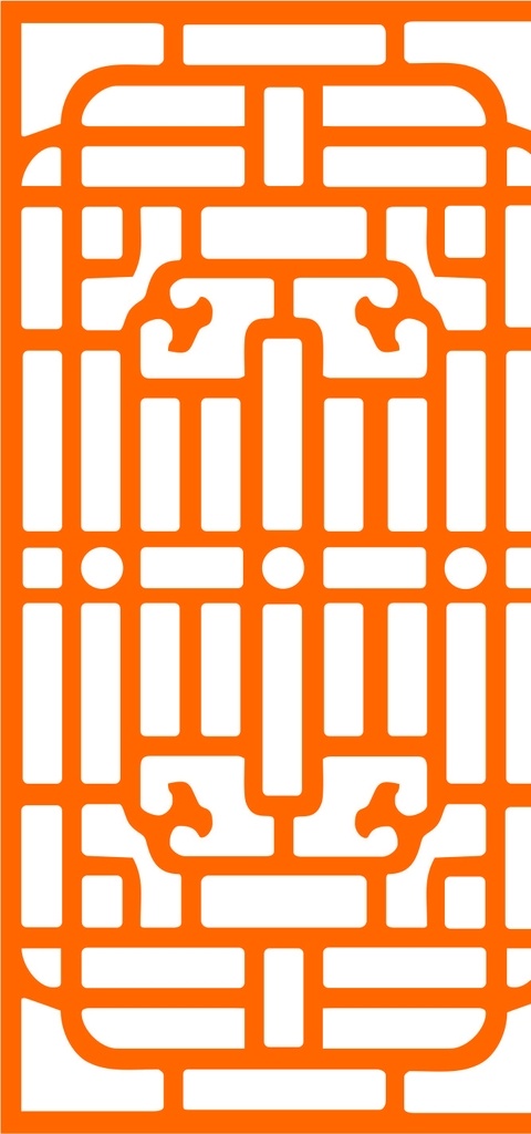 窗花造型 屏风 隔断 雕刻图 此类图