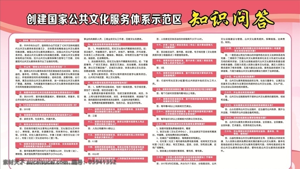 创建 国家 公共 文化 服务 体系 示范区 公共文化 知识问答 服务体系 创建国家 公共文化服务