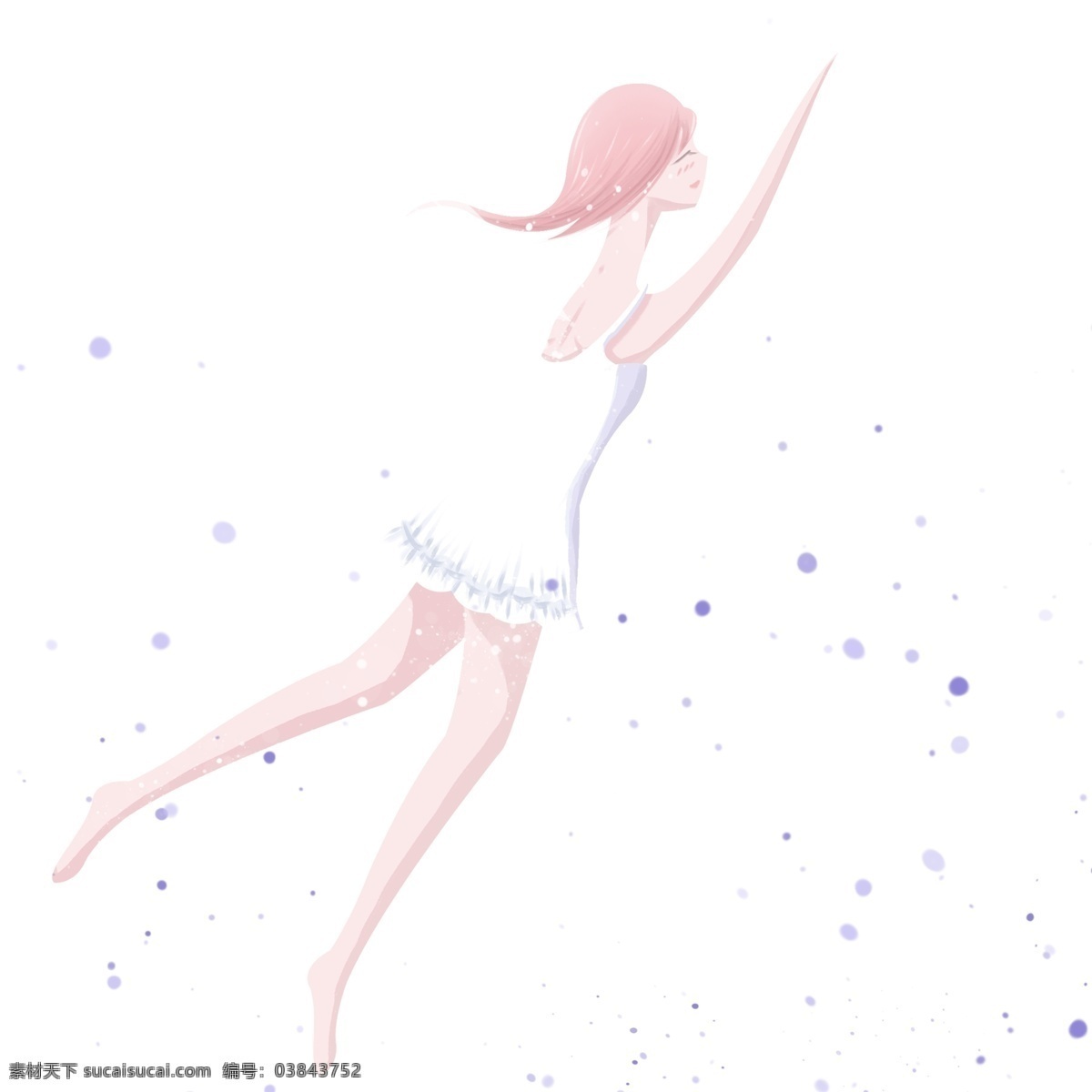 梦幻 带 翅膀 女孩 卡通 少女 精灵 手绘 童话风 女生 童话人物