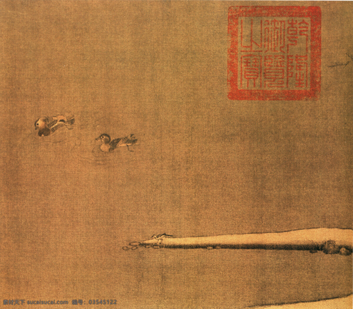 芦 汀 密 雪 国画 绘画 中国画 芦汀密雪图 芦汀 密雪图 装饰素材 室内装饰用图