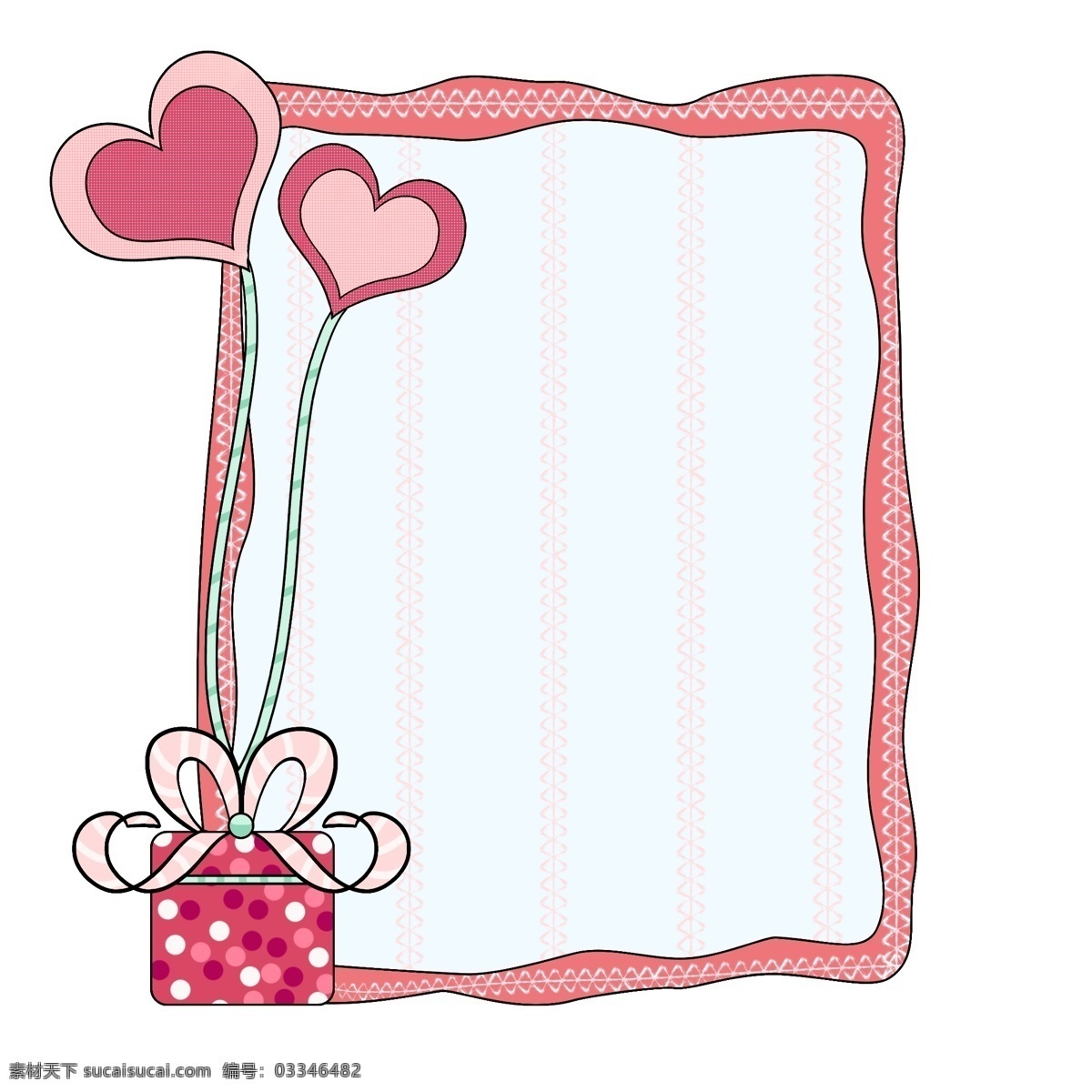 浪漫 气球 礼物 框框 浪漫框框 气球框框 礼物框框 爱情边框 爱心 粉色浪漫