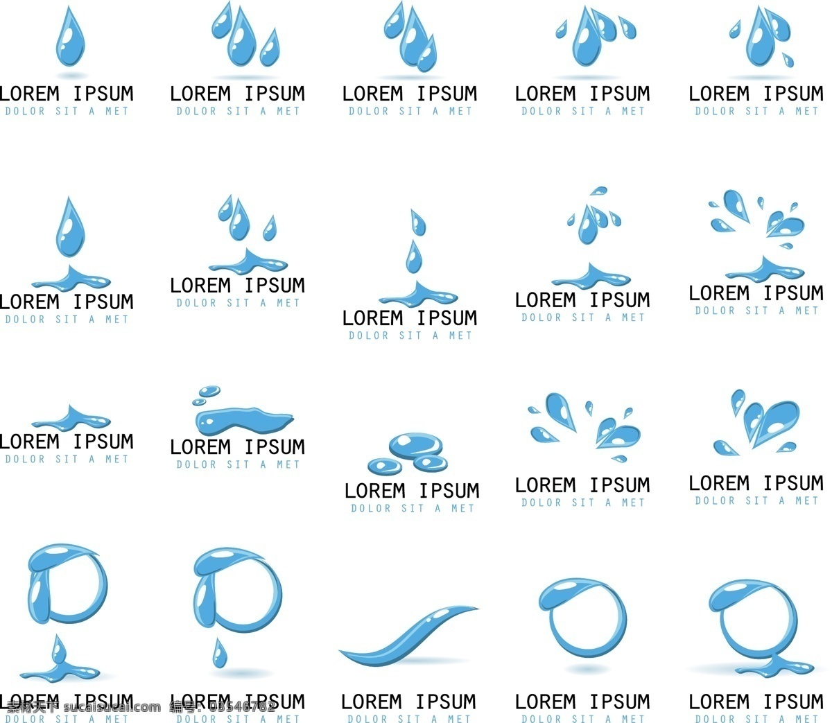 logo 标识标志图标 立体 矢量素材 矢量图标 水滴 水珠 图标 图形 小图标 矢量 模板下载 psd源文件 文件 源文件