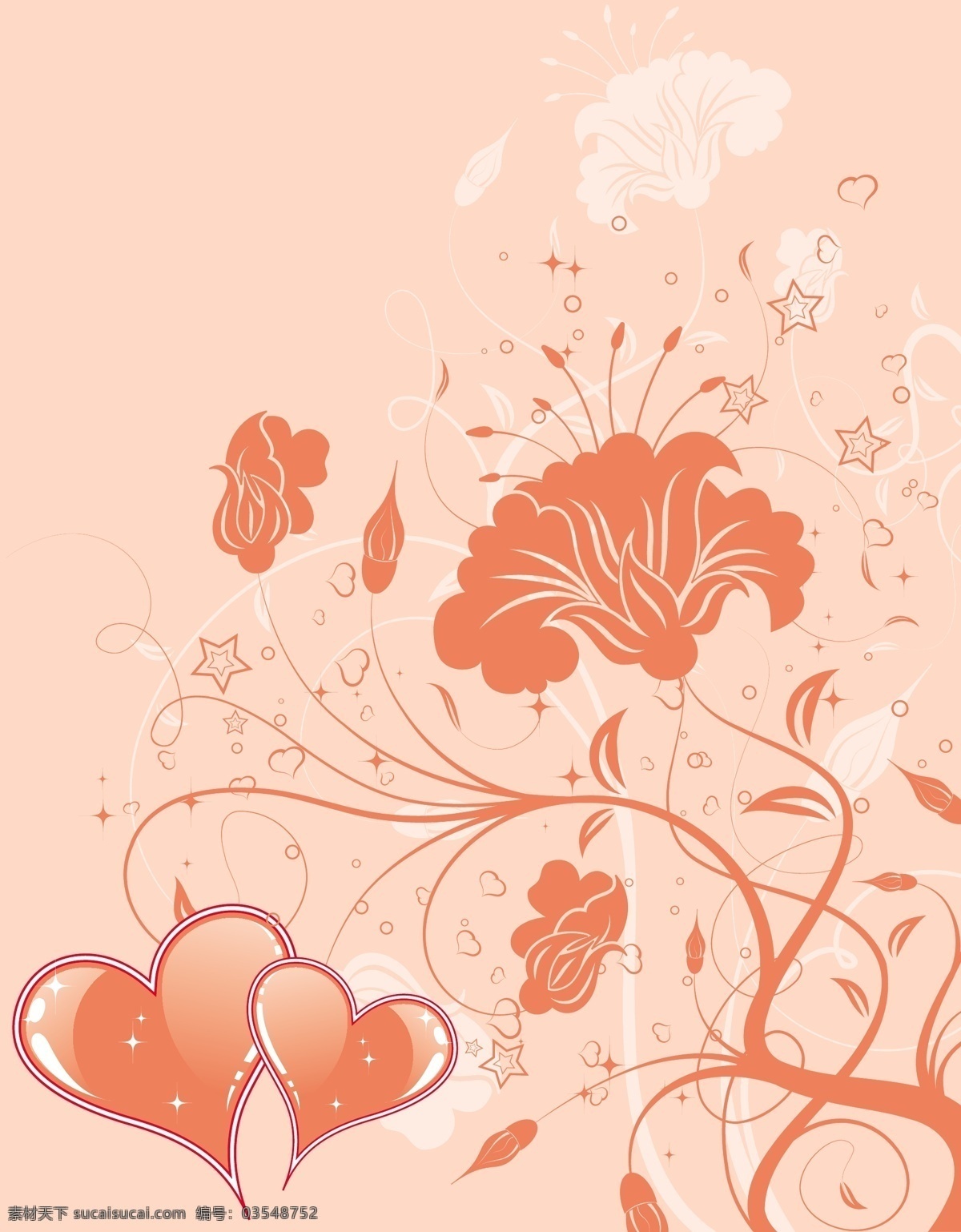 矢量 欧美 花纹 元素 背景花纹 韩国花纹 花边 心形 花朵 浪漫 情人节 七夕节 节日素材 情人节七夕