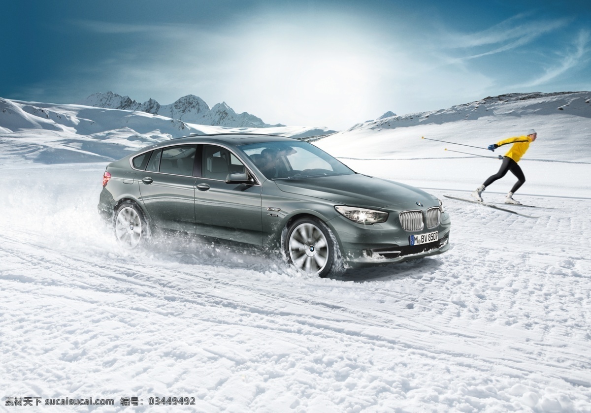 宝马冰雪 宝马 汽车 冰雪 试驾 寒冷 bmw 科技 速度 滑雪 银色 bmw有车图 现代科技 交通工具