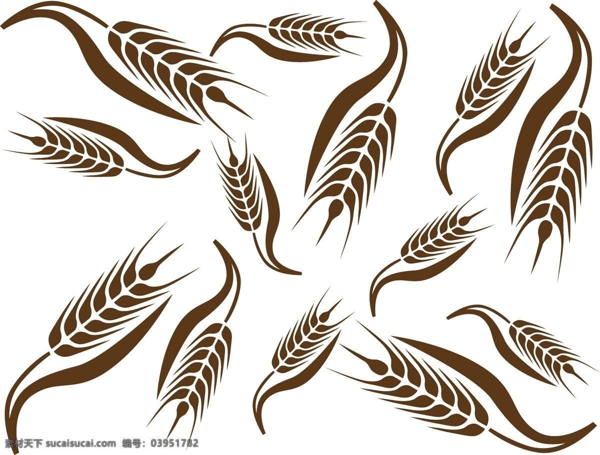 麦穗花纹背景 麦穗 麦子 小麦 背景 底纹 矢量 花纹矢量图 底纹背景 底纹边框