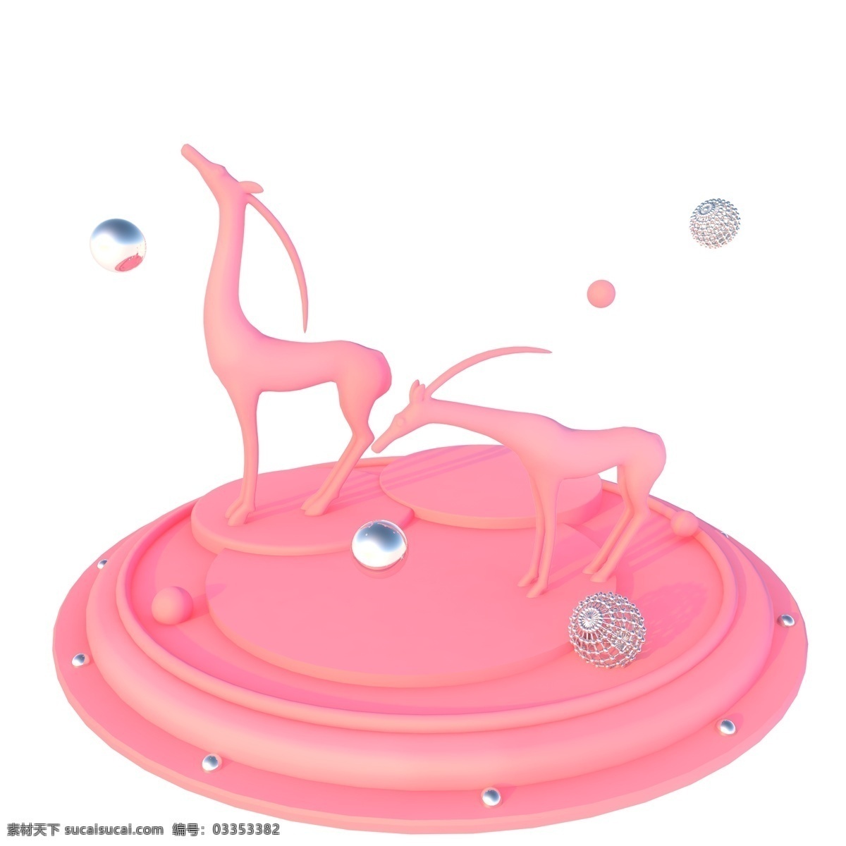 立体展台 立体 创意 动物