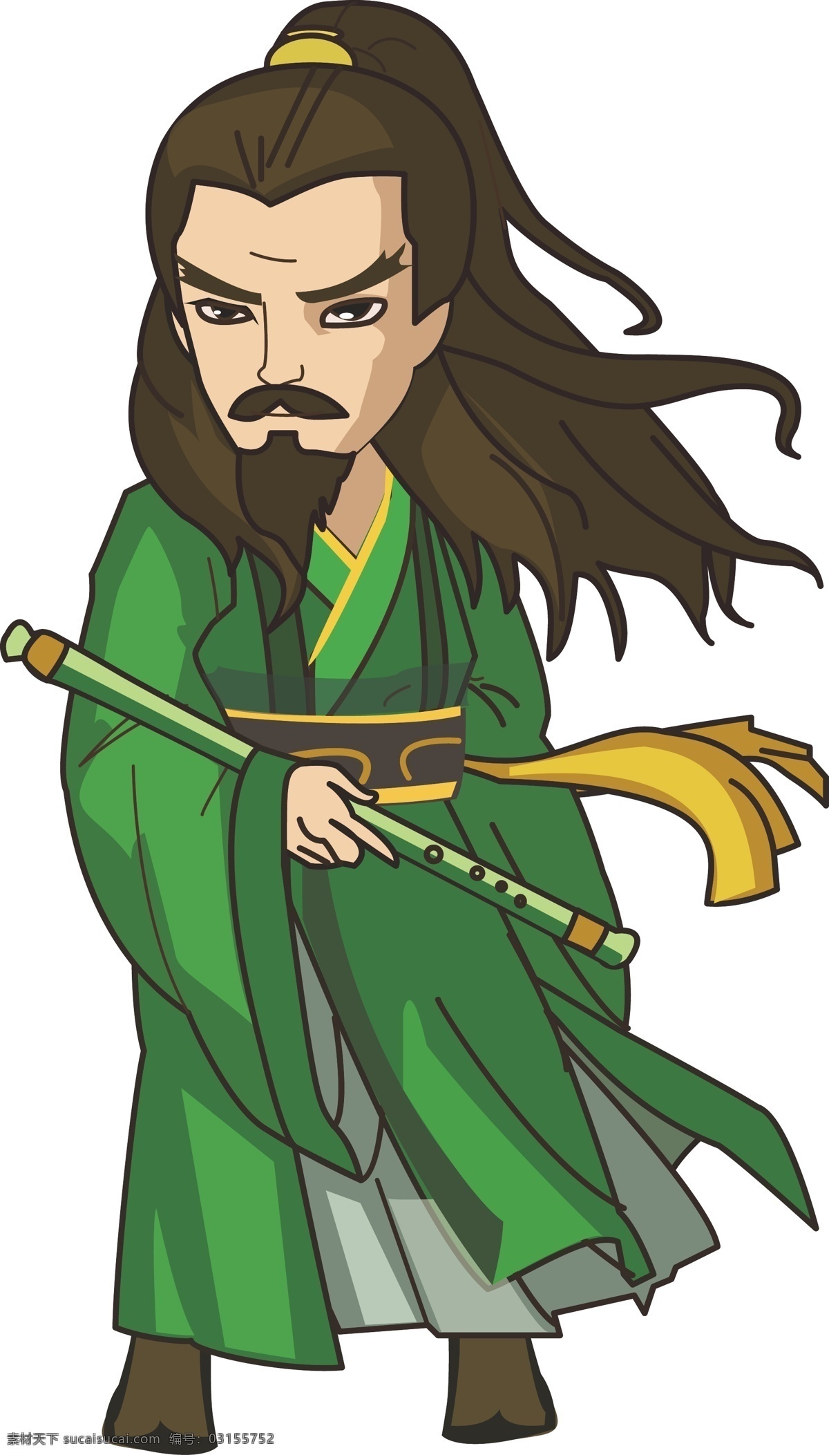 黄药师矢量图 历史人物 武侠人物 金庸 小说 插画 卡通设计