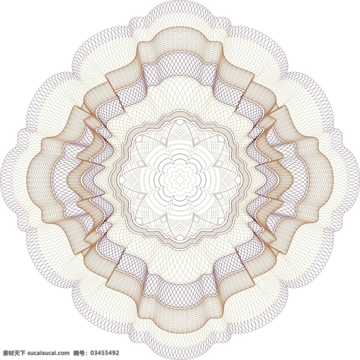防伪花纹 防伪图案 对称图案 线条 连结环元素 网纹 背景底纹 矢量 底纹边框