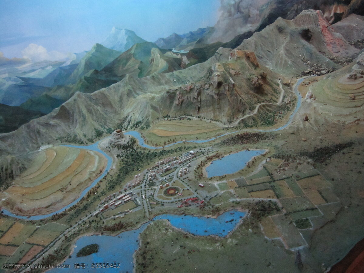 地形图 地貌 地形 博物馆 里 图 人文景观 旅游摄影