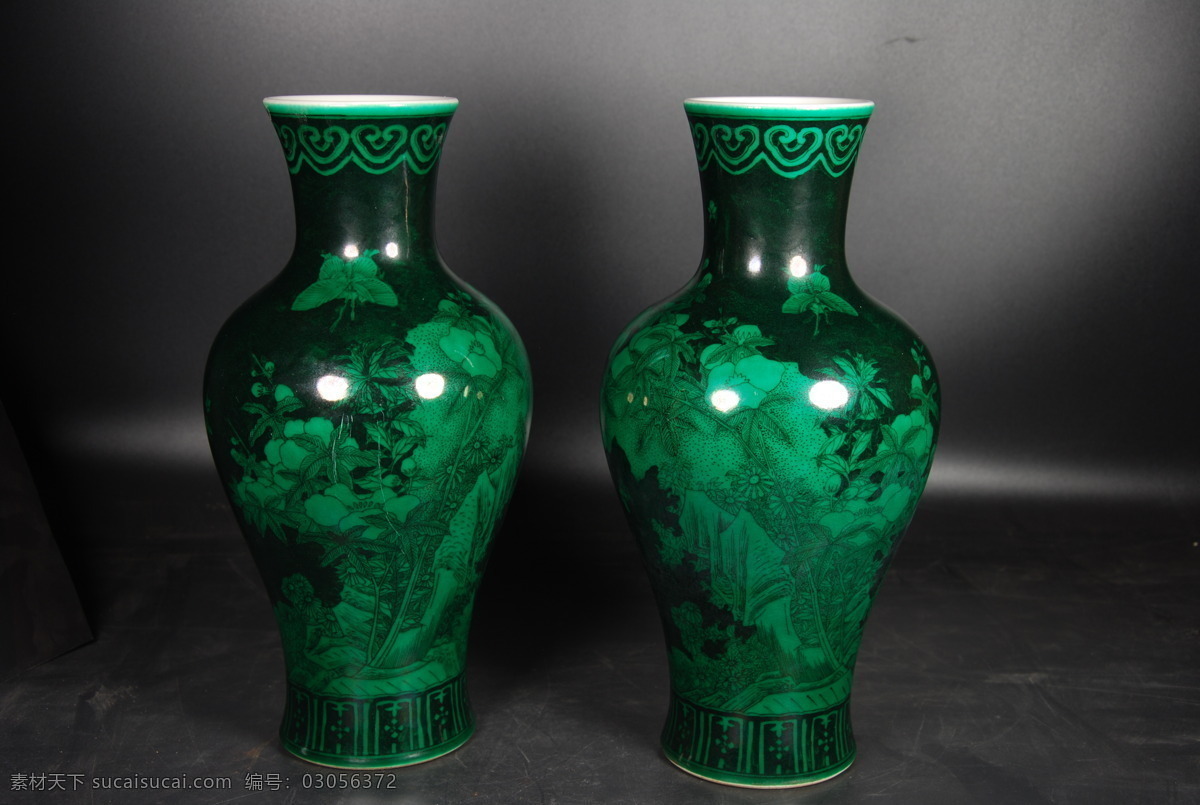 乌金釉绿彩瓶 乌金 釉 绿彩瓶 瓷器 瓷瓶 文化艺术 传统文化