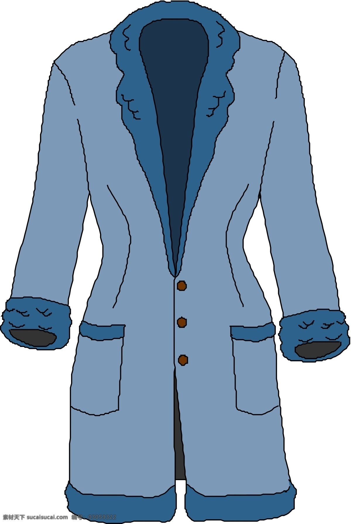 大衣免费下载 外套 衣服 长款 御寒 服装设计 服装款式图