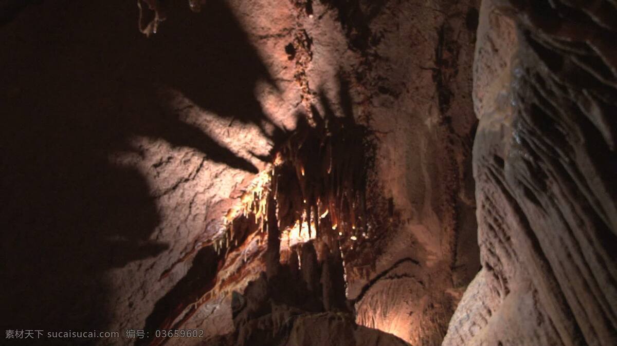 钟乳石 股票 视频 视频免费下载 洞穴 仍然 拍摄的 棕色的 avi 灰色