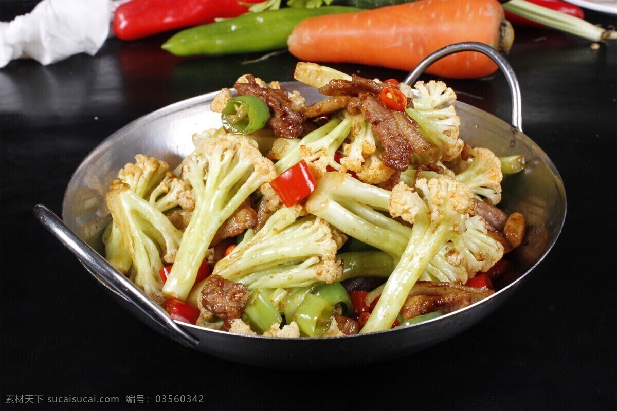 干锅花菜图片 干锅有机花菜 美食 传统美食 餐饮美食 高清菜谱用图