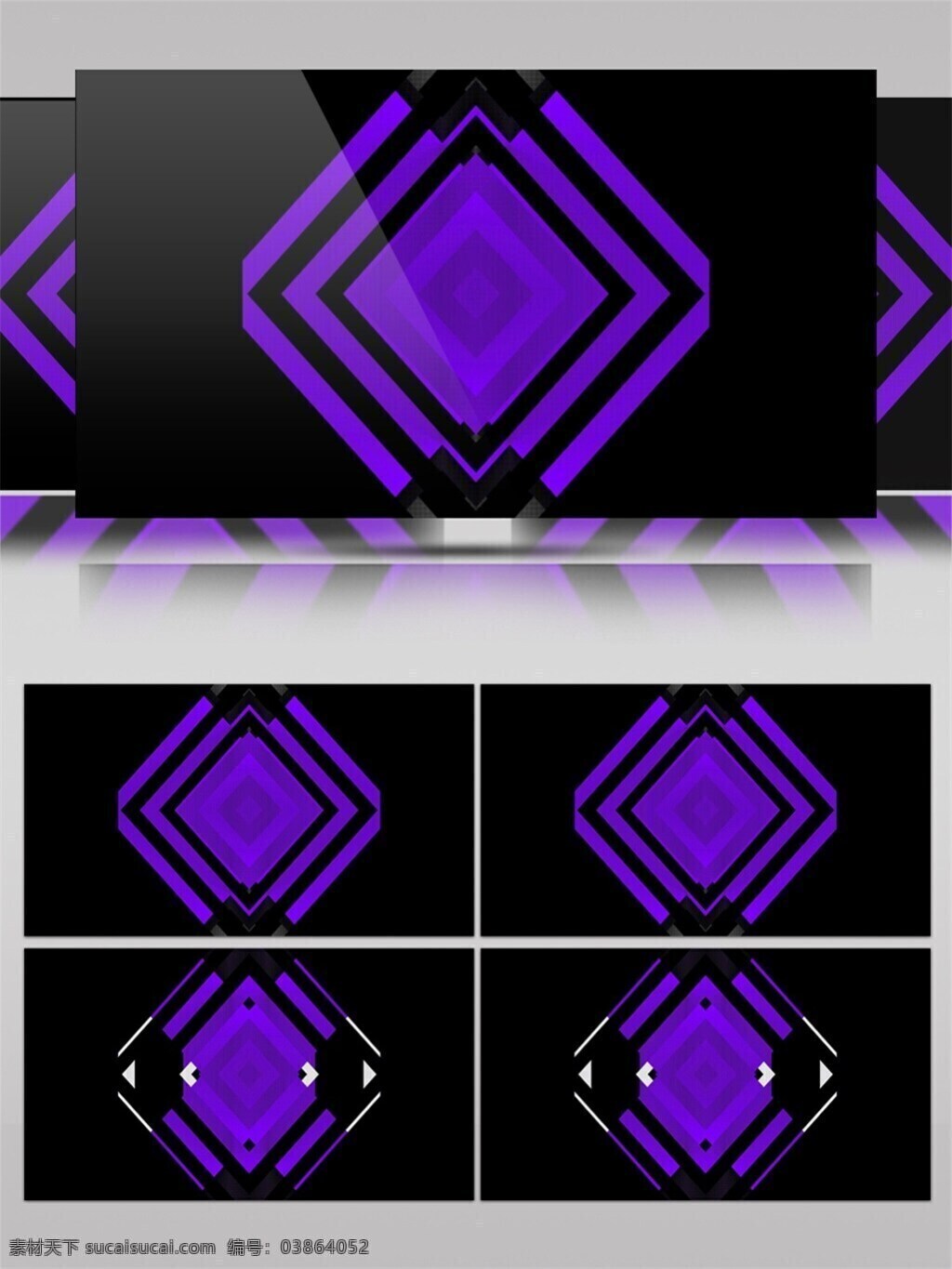 紫色 几何 变换 矩形 高清 视频 神秘紫色 背景 动态变幻 视频素材 动态视频素材