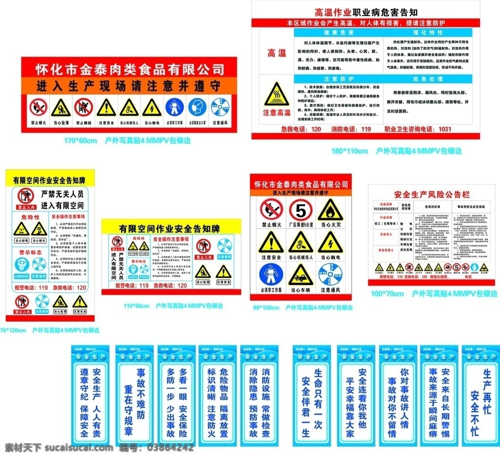 高温作业 安全生产 安全标识 有限空间作业 安全风险告知