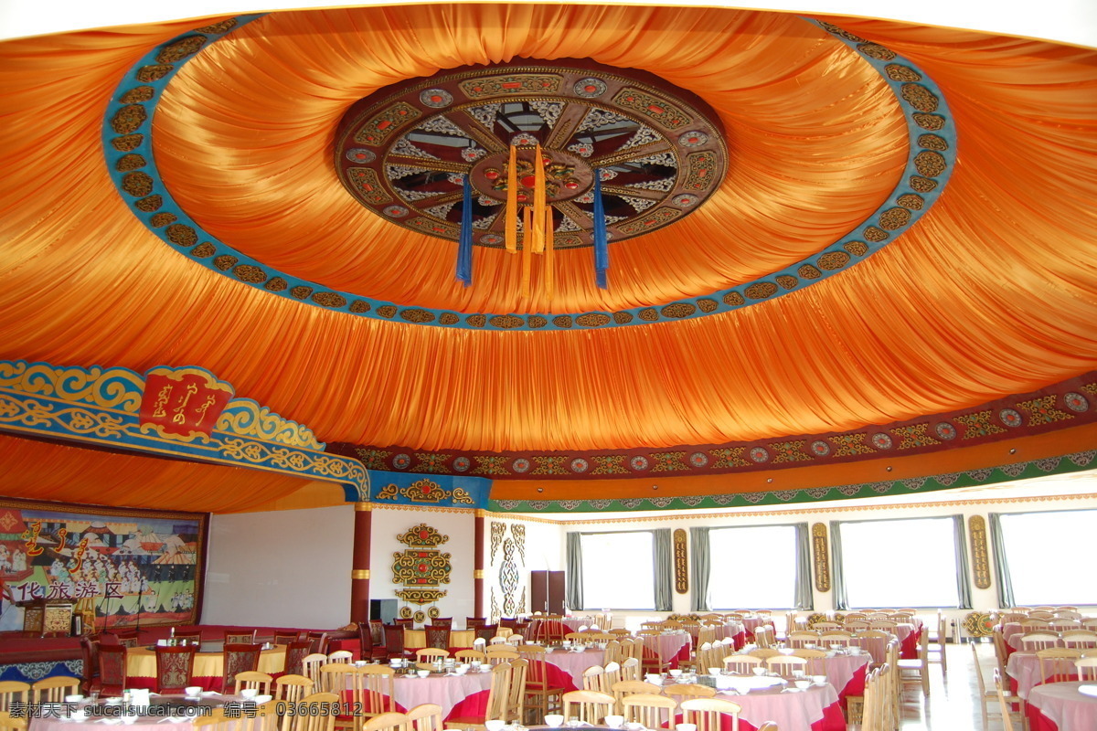 蒙古包 蒙族餐厅 民族风情 餐桌 酒店 风味餐厅 蒙古包内景 室内摄影 建筑园林
