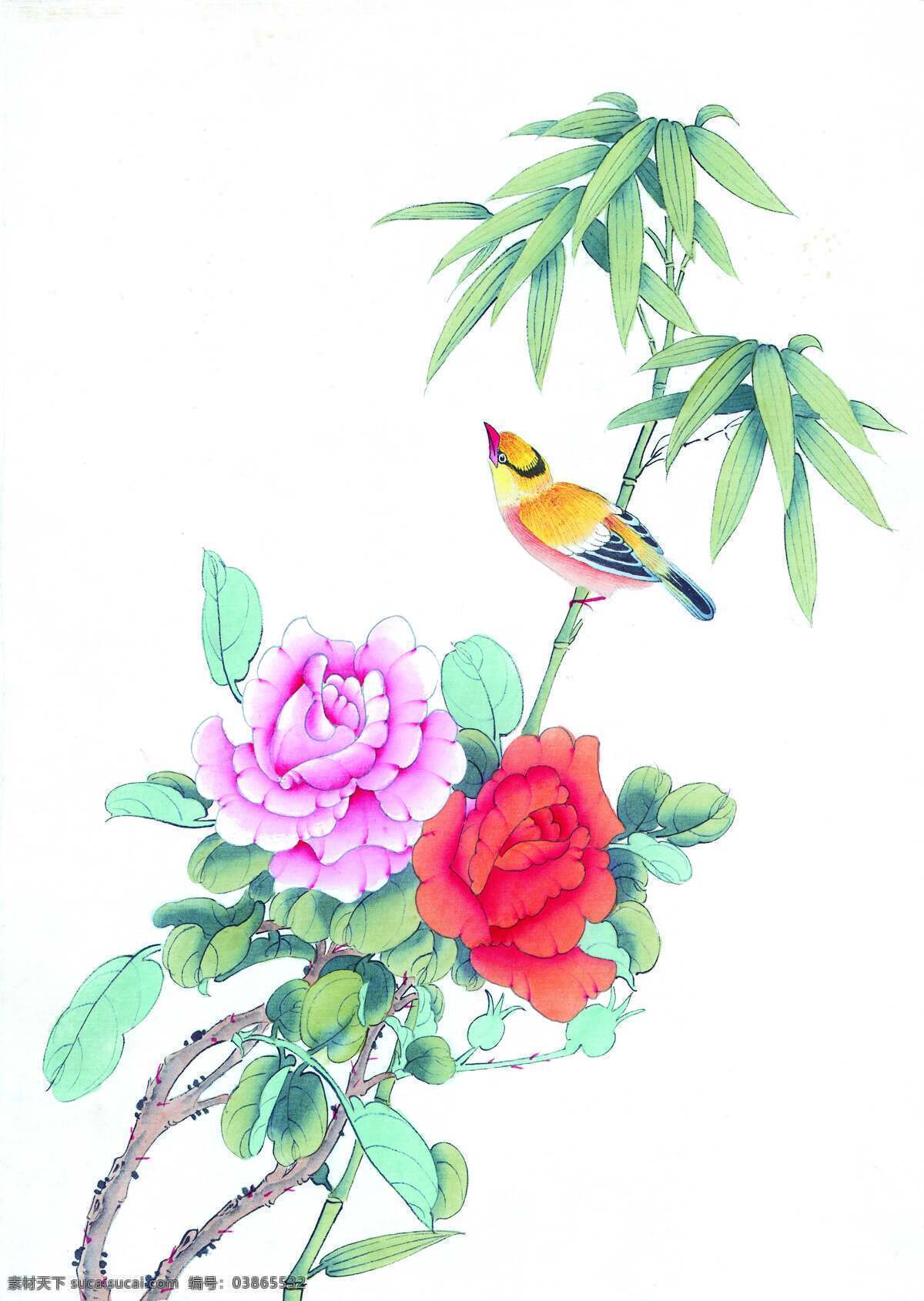 花鸟 国画 水墨画 中国画 中国艺术 绘画艺术 装饰画 中堂画 书画 文化艺术 书画文字
