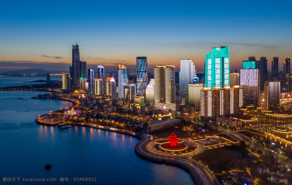 青岛风光 青岛 风光 夜景 灯光 五月风 雕塑 五四广场 建设 建筑 发展 摩天大楼 金融 商务区 居住区 办公 大海 旅游 灯光秀 旅游摄影 国内旅游