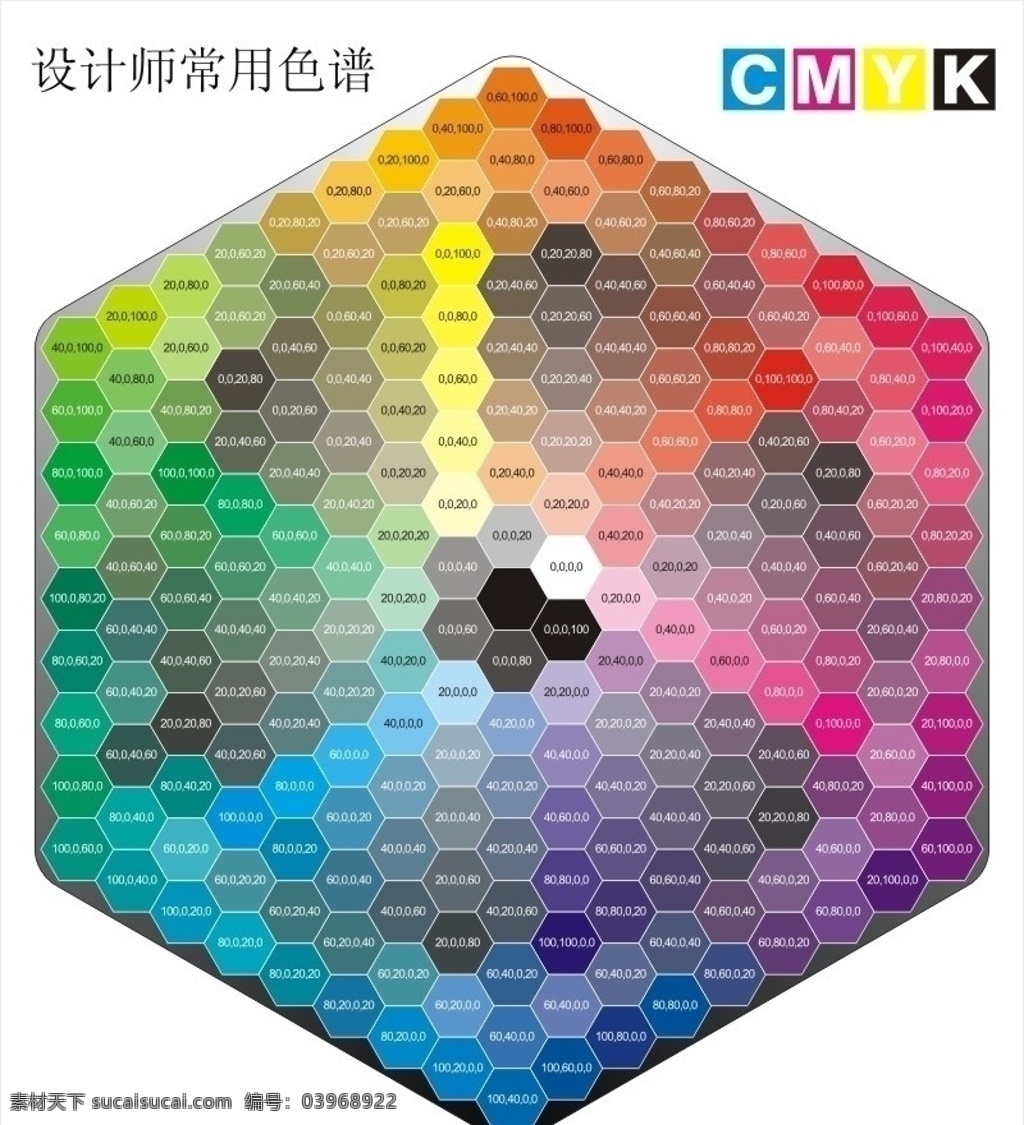 设计师 色谱 色标 色表 常用 设计师必备 颜色表 矢量素材 矢量