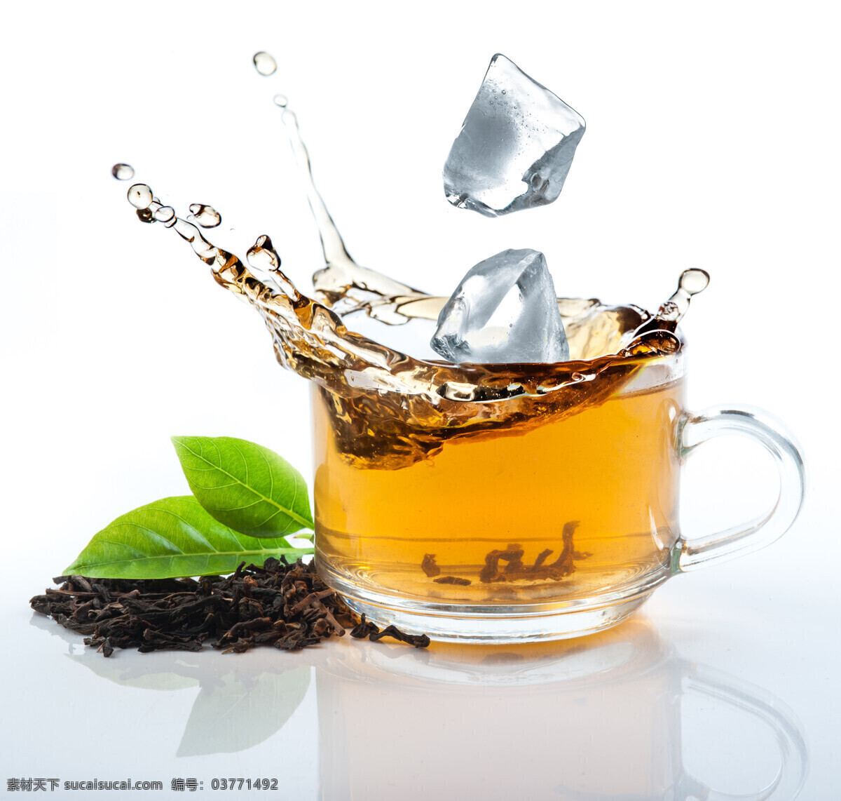 冰红茶 创意 茶叶 冰块 红茶 茶水 生活百科 餐饮美食
