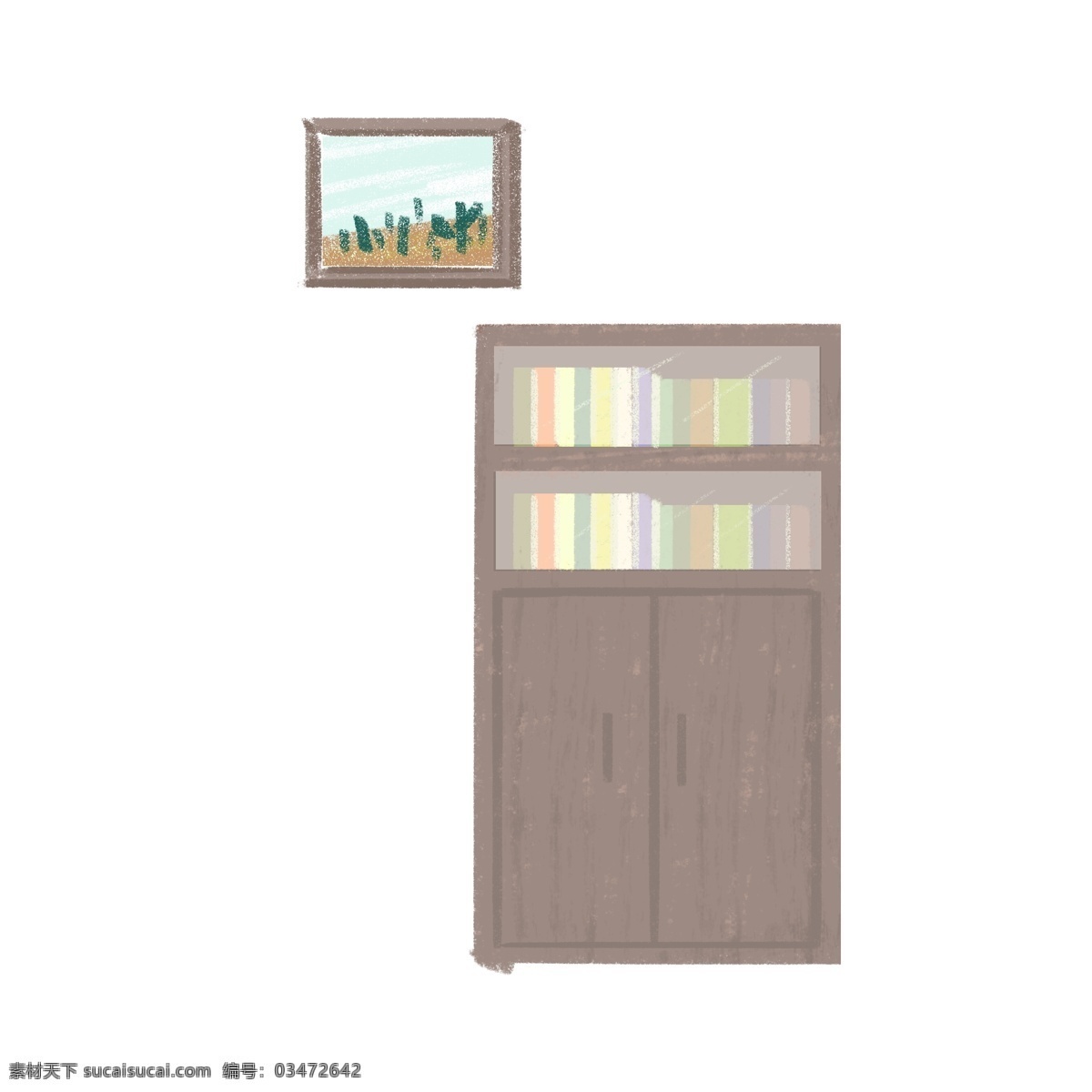 一个 创意 居家 书柜 免 抠 图 柜子 家具 书本 居家书柜 免抠图 灰色柜子 放书的柜子 漂亮的柜子