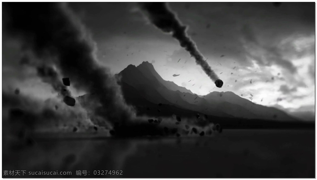 动态 天空 视频 高清视频素材 视频素材 动态视频素材 灰色 爆炸