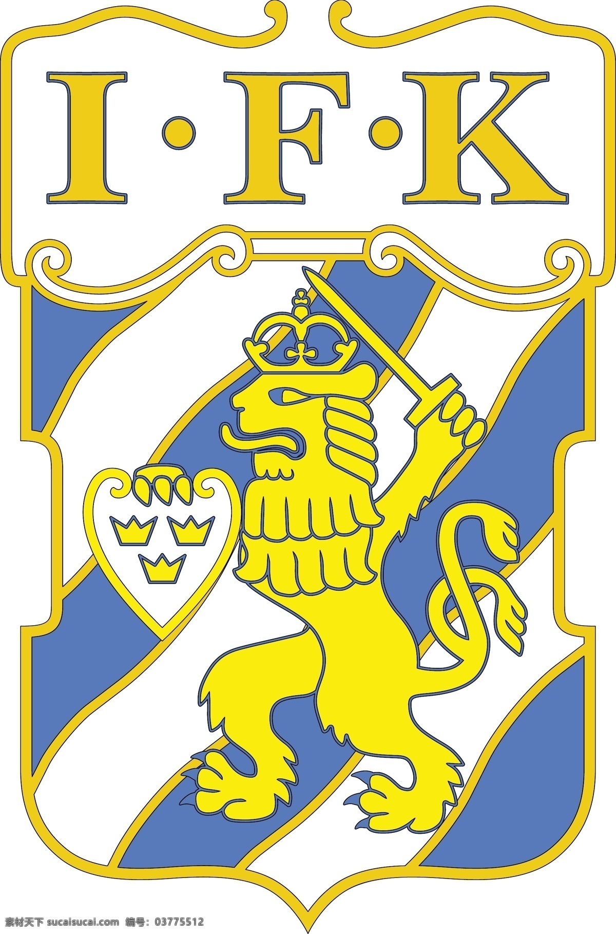 ifk哥德堡 矢量标志下载 免费矢量标识 商标 品牌标识 标识 矢量 免费 品牌 公司 白色