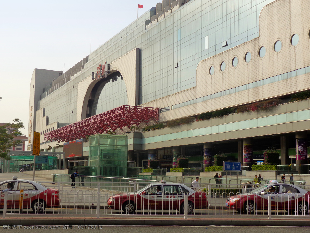 深圳 火车站 出租车 广场 建筑摄影 建筑园林 深圳火车站 psd源文件