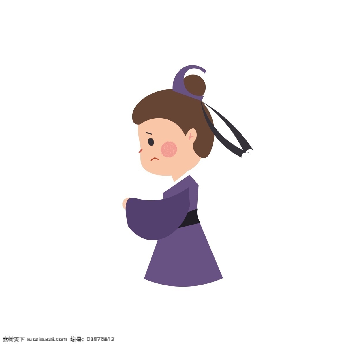 q 版 古代 官员 大臣 人物 商用 元素 q版 可爱 插画 手绘 卡通设计