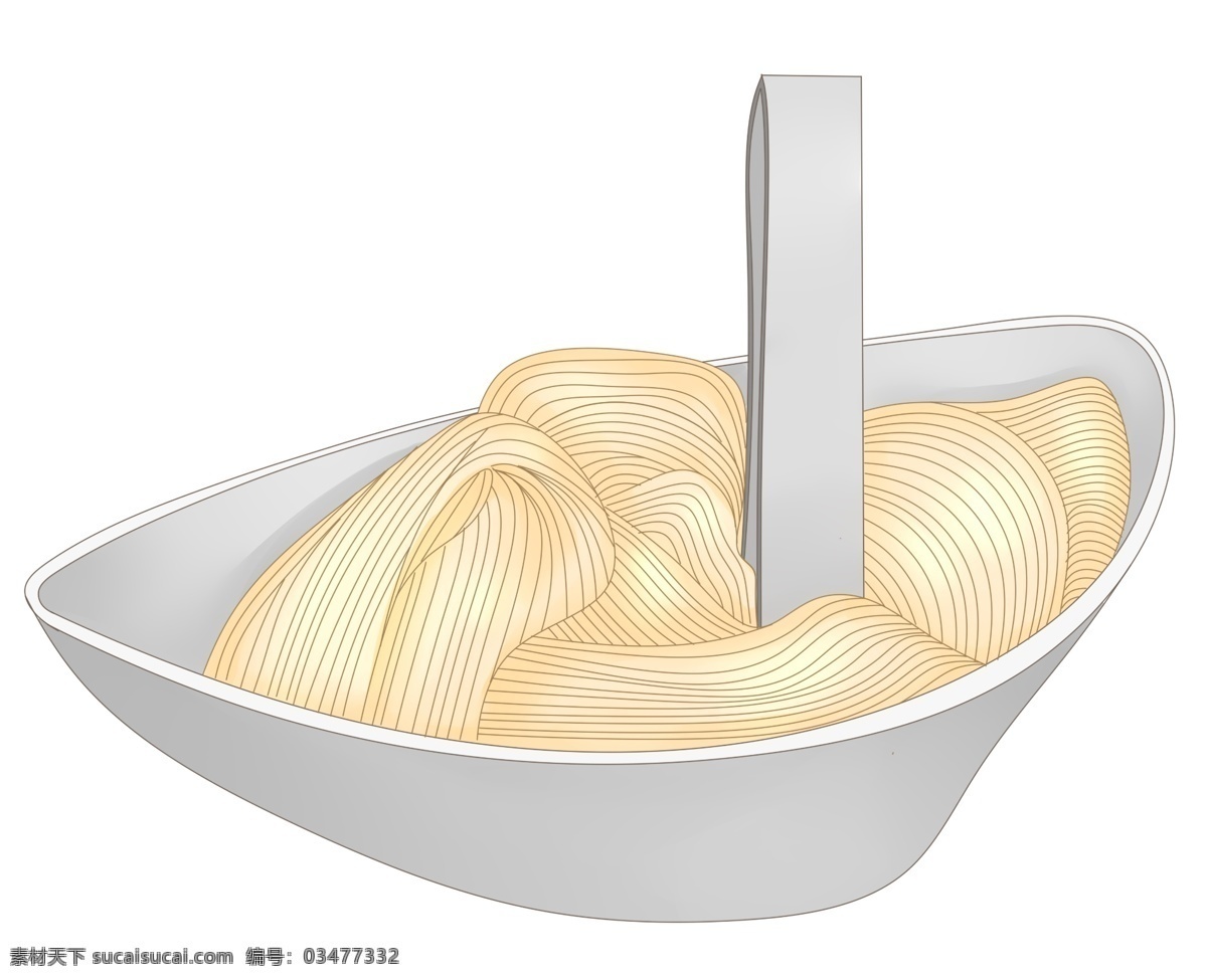 白色 面条 装饰 插画 白色的面条 漂亮的面条 创意面条 立体面条 卡通面条 精美面条 煮熟的面条