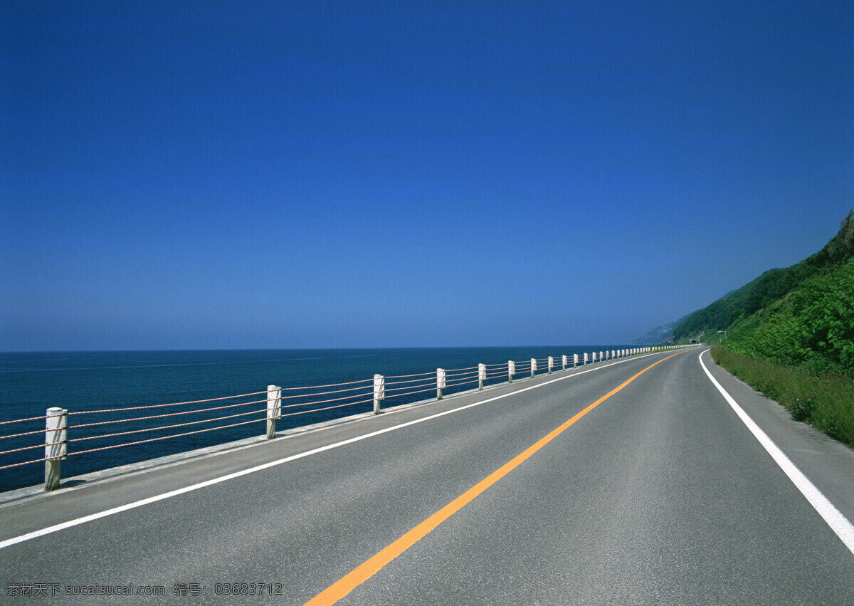 海面 大海 公路 天空 大山 防户栏 路灯 隧道 海水 花儿 树木 草 摄影图库 350dip 自然景观 自然风景