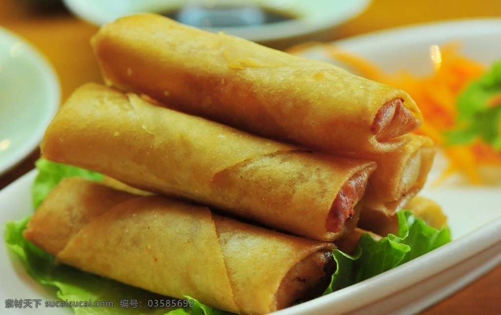 炸春卷 春卷 名春饼 薄饼 传统小吃 中华小食 中式点心 早茶点心 福州传统小食 中式传统美食 传统美食 餐饮美食