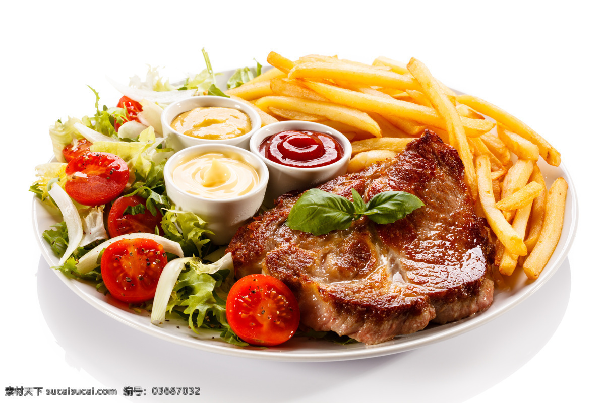 薯条 肉 块 快餐 美食 蔬菜沙拉 肉块 薯条摄影 食物 餐饮 美食摄影 餐饮美食 美食图片