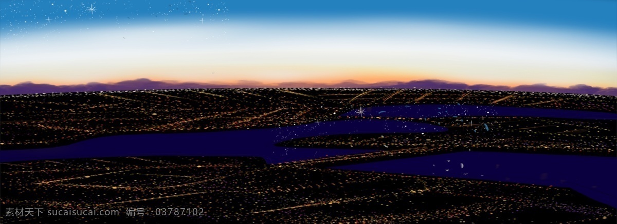 蓝色 天空 免 抠 图 黑夜的晚上 卡通图案 卡通插画 黑色的夜晚 蓝天白云 云朵 蓝色的天空 免抠图